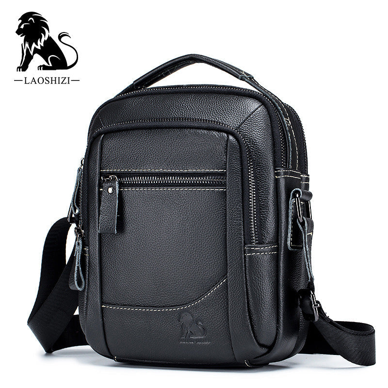 Men's Cowhide Genuine Leather Fashion Large Capacity Men's Shoulder Bags