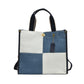 Women's Color Matching Canvas Large Capacity Fashionable Shoulder Bags