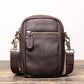 Men's Retro Leather Matte Multifunctional Mobile Men's Messenger Bags