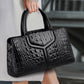 Women's Retro Alligator Print Large Capacity High Bags