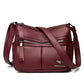 Women's Summer City Simple Big Soft Leather Crossbody Bags