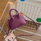 Layer Cowhide Shell Simple Fashion Bowling Mini Handbags