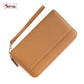 Women's Large Capacity Leather Passport Wrapper Multiple Bags