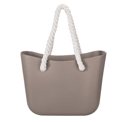 Women's Beach Candy Color Woven Hemp Rope Bags