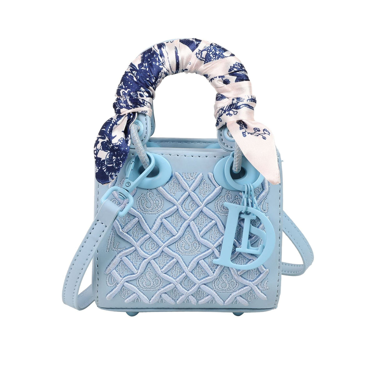 Women's Embroidered Mini Diana High-grade Fashion Silk Shoulder Bags