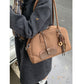 Women's Design Portable Commuter Suede Bowling Large Armpit Bags