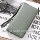 Women's Swiping Leather Large Capacity Long Top Layer Cowhide Ladies Wallets