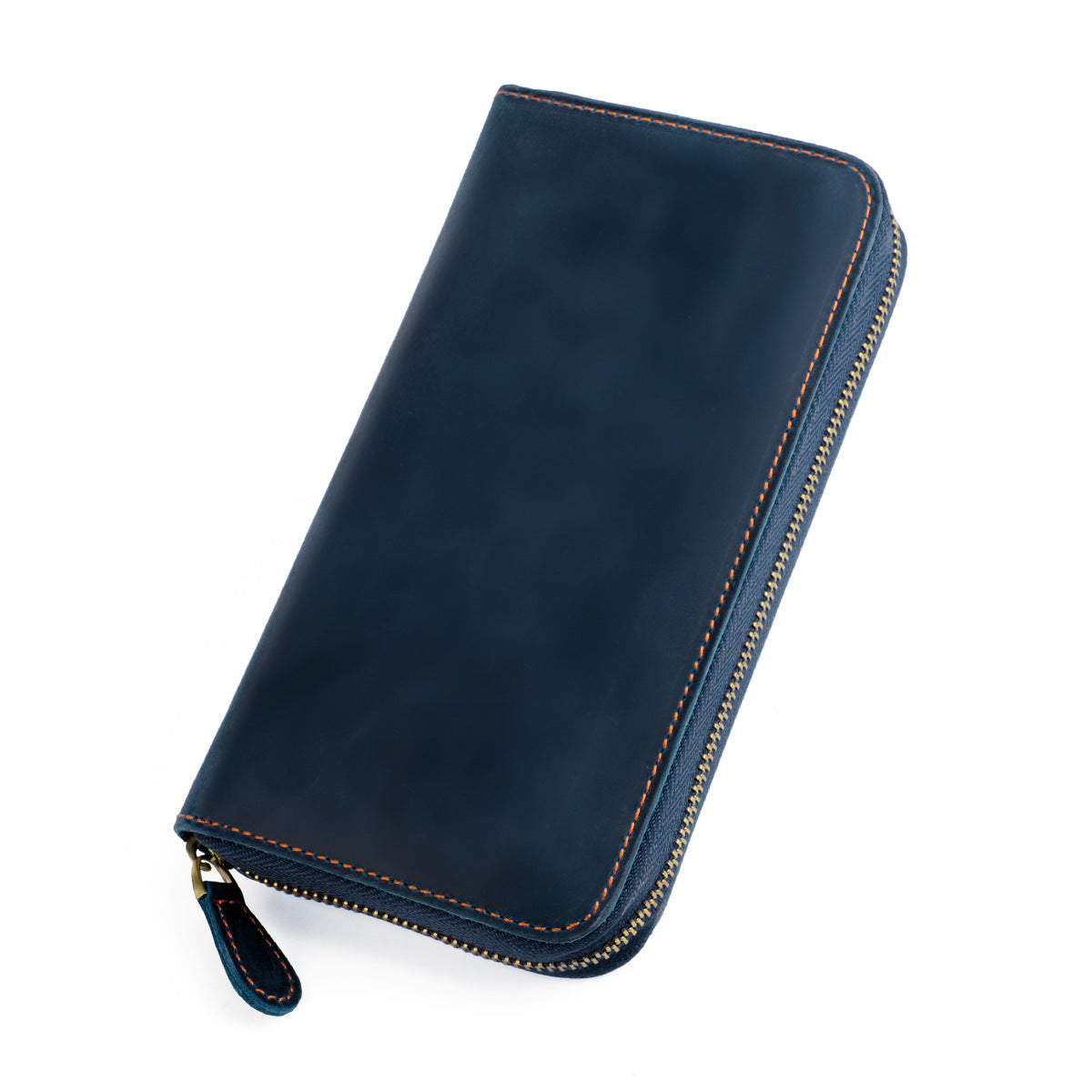 Women's & Men's & Retro Crazy Horse Leather Expanding Genuine Card Holder