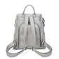 Versatile Soft Leather Large Capacity Leisure Backpacks