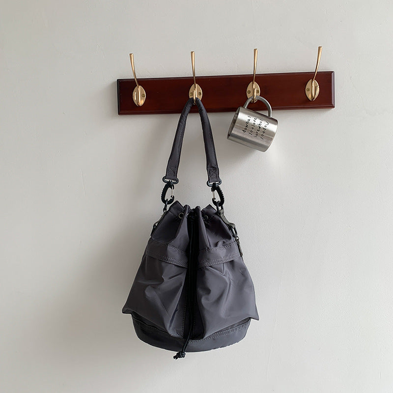 Drawstring Nylon Underarm High-grade Korean Style Shoulder Bags