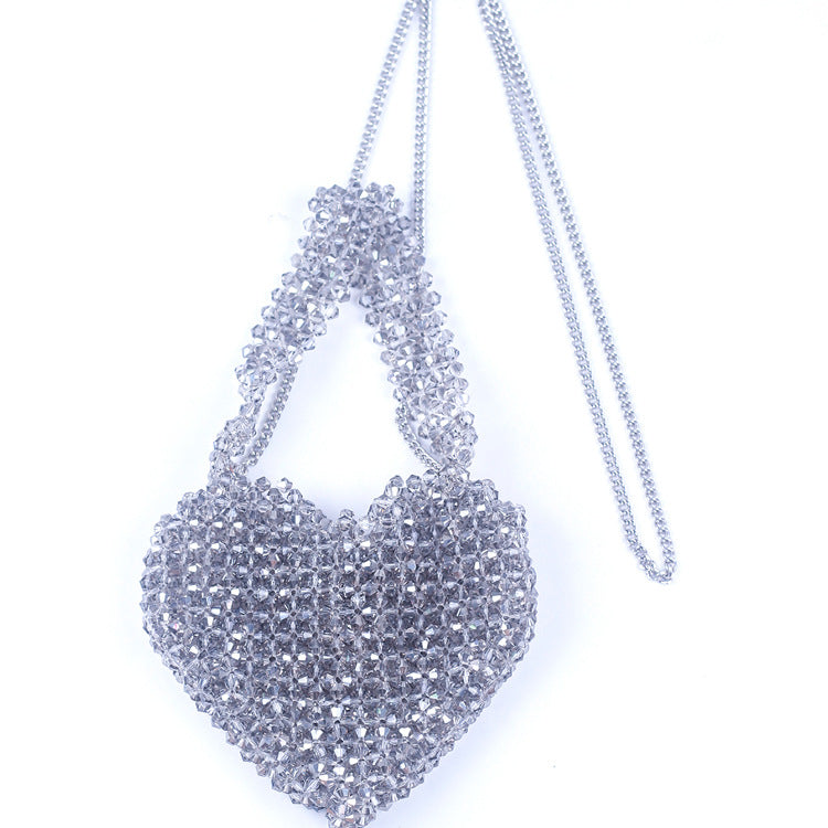 Summer Sier Glass Acrylic Woven Fashion Trendy Handbags