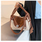 Women's Canvas Contrast Color Hand Holding Pillow Design Crossbody Bags