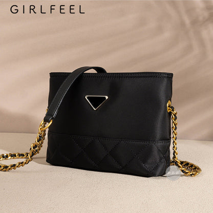 Rhombus Chain Minority Fashion Oxford Cloth Crossbody Bags
