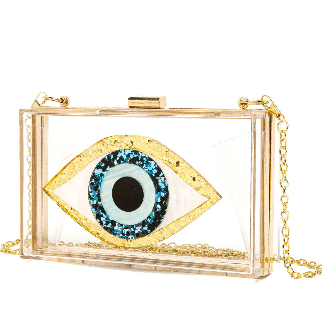 Creative Women's Dinner Glasses Acrylic Chain Handbags