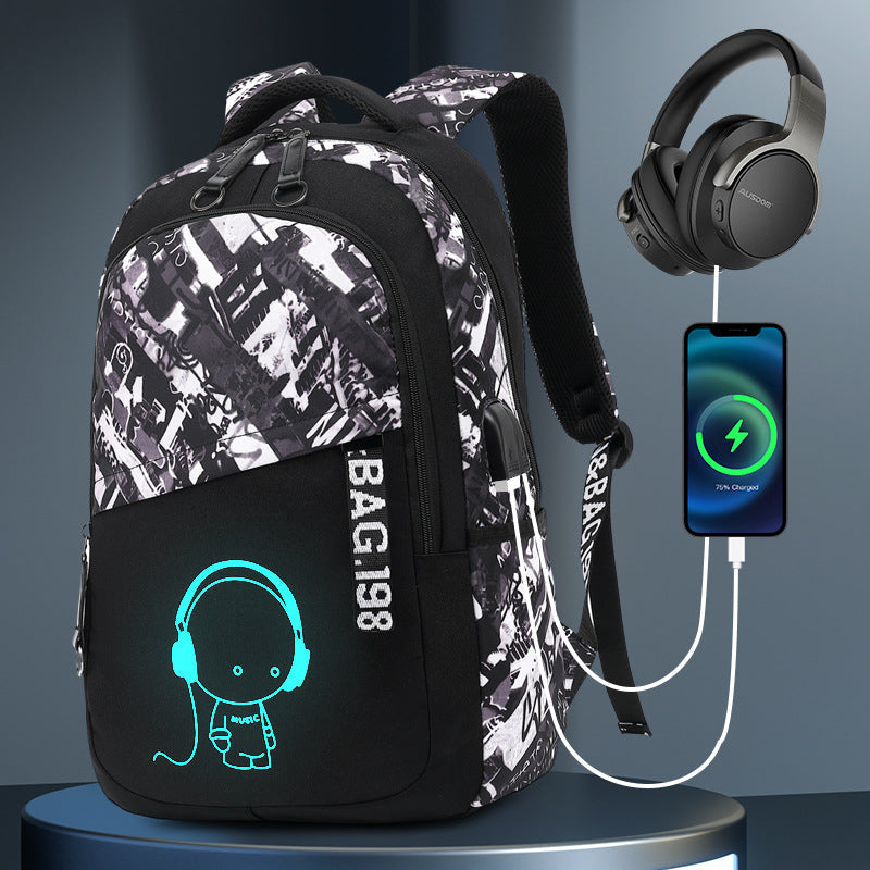 Junior's Trend Large Capacity Waterproof Rucksack Backpacks