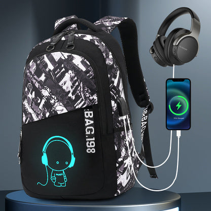 Junior's Trend Large Capacity Waterproof Rucksack Backpacks