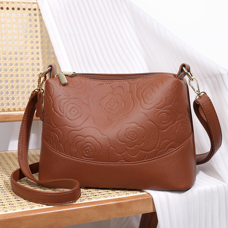 Women's Large Capacity Underarm Fashion Soft Leather Crossbody Bags