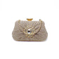 Women's Fashion Dinner Pleated Diamond Rhinestone Banquet Wedding Evening Bags