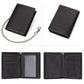 For Retro First Layer Leather Vertical Multiple Men's Wallets