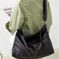 Women's Korean Style Commuting From Solid Color Shoulder Bags