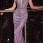 Cinderella Divine OC007 Long Glitter Formal Gown with Corset Back