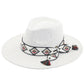 C.C Aztec Trim Band Vegan Felt Panama Hat