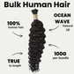 Cabello de trenzar 100% humano a granel Ocean Wave