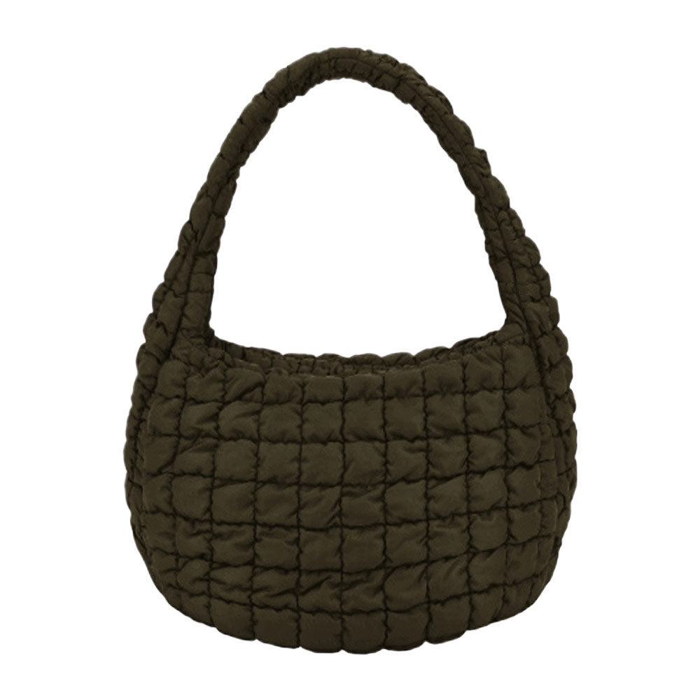 Quilted Puffer Shoulder Crossbody Bag
