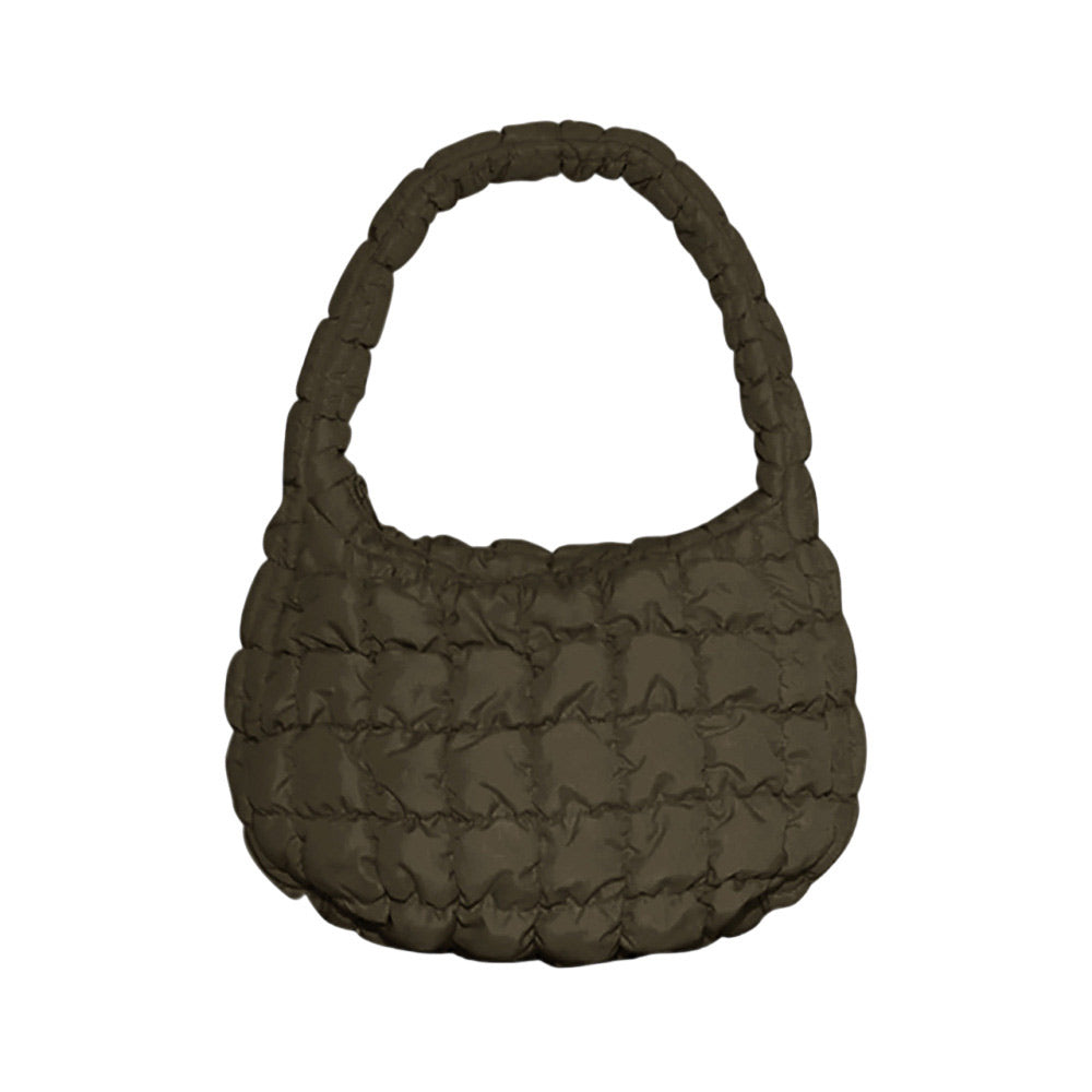 Quilted Puffer Tote Shoulder Bag