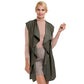 Waterfall Lapel Satin Vest