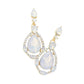 Crystal Rhinestone Teardrop Evening Earrings
