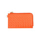 Faux Leather Basket Weave Flat Card Holder Wallet with Wristlet