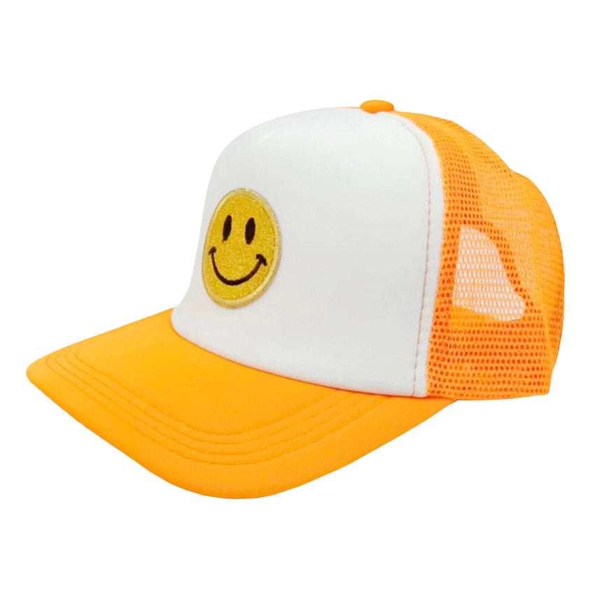 Smile Patch Mesh Back Baseball Cap
