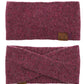 C.C Soft Recycled Fine Yarn Cuff Headwrap Earmuffs