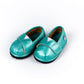 Teal Velvet Barefoot Shoe Topper | Ozznek Wide Toe Box & Zero-Drop