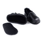 Black Faux-Fur Barefoot Shoe Topper | Ozznek Removable Sole Shoes
