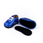 Blue Velvet Barefoot Shoe Topper | Ozznek Removable Sole Shoes