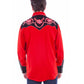 Scully Floral Embroidery (Red/Black) - Men's Western Shirt