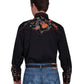Scully Acoustic Outlaw (Negra) - Camisa Western de Hombre