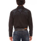 Scully Midnight Bloom - Embroidered Men's Western Shirt
