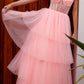 Nox Anabel P1400 Falda Larga de Tul Escalera Corsé con Escote Corazón Vestido de Gala Corte A