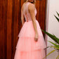 Nox Anabel P1400 Falda Larga de Tul Escalera Corsé con Escote Corazón Vestido de Gala Corte A