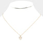 CZ Heart Pendant Necklace