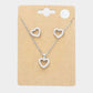 CZ Heart Pendant Necklace