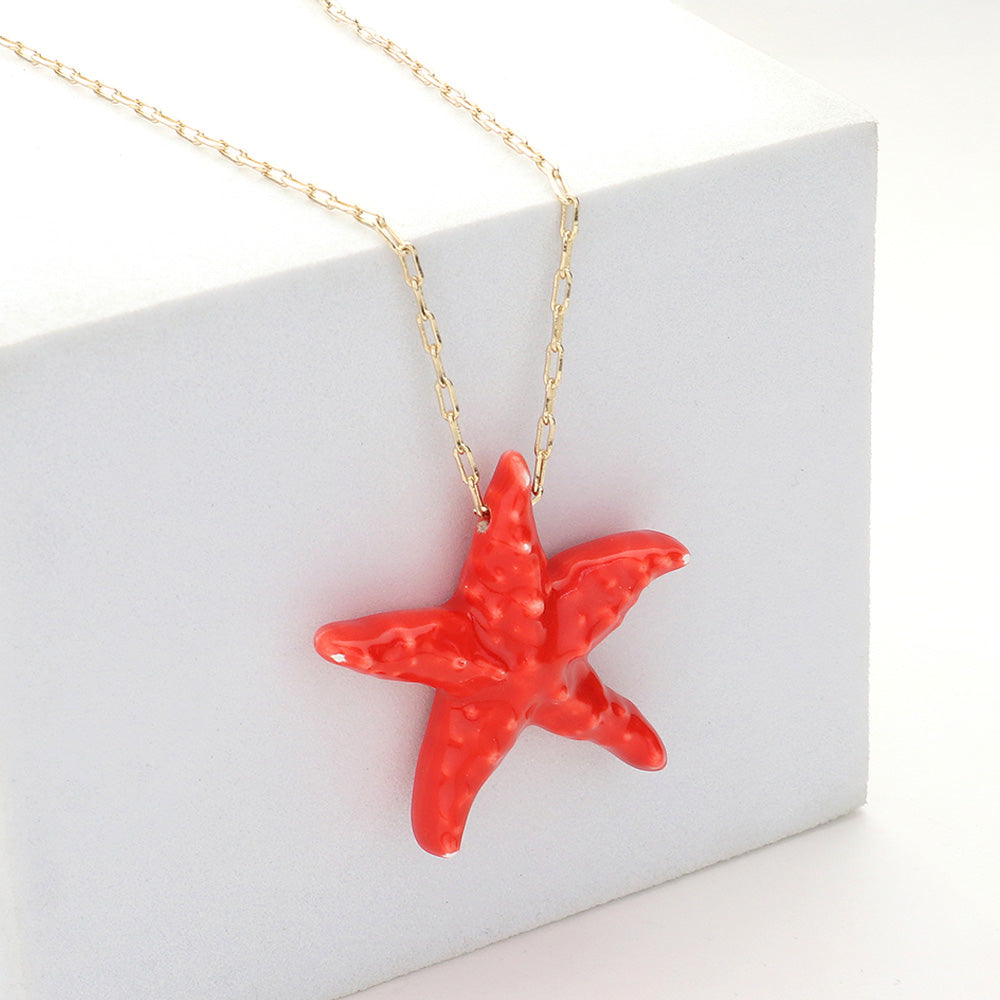 Women's Starfish Pendant Necklace