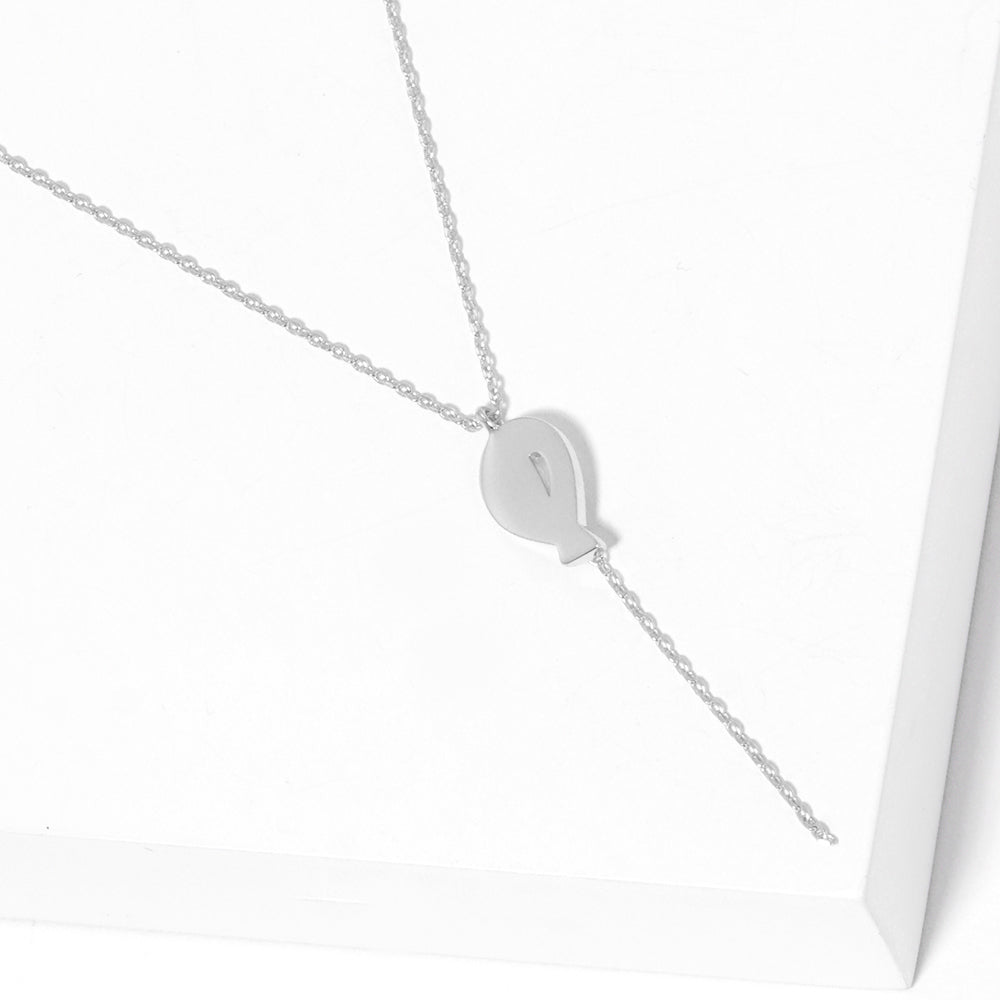 Gold Dipped Mini Balloon Pendant Y Necklace
