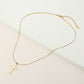 Stainless Steel Cross Pendant Snake Chain Necklace