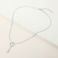 Stainless Steel Heart Key Pendant Snake Chain Necklace