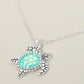 Women's Sea Turtle Charm Pendant Necklace