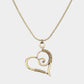 Open Heart Vintage Metal Necklace